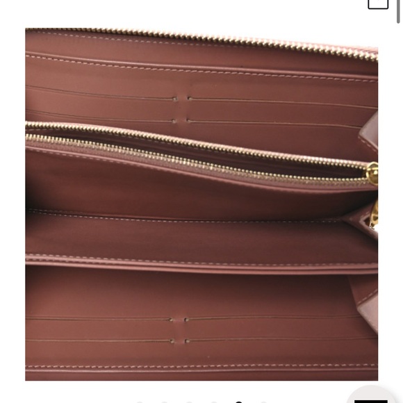 Louis Vuitton Vernis Zippy Wallet Rose Velours - Picture 6 of 7